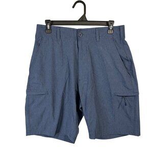 Architect ActiveFlex Men's Size 34 Zip Cargo Shorts Heather Gray GUC